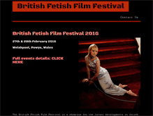 Tablet Screenshot of britishfetishfilmfestival.com